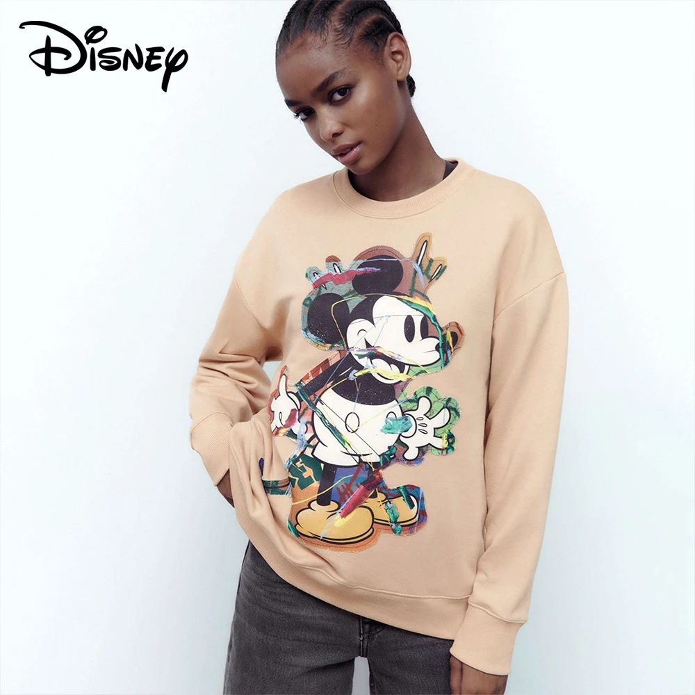 Disney Cute Mickey Mouse Print Sweatshirt Women Autumn Pullover Tops Cartoons Warm Plus Velvet Femme Clothes
Disney Cute Mickey Mouse Print Sweatshirt Women Autumn Pullover Tops Cartoons Warm Plus Velvet Femme Clothes