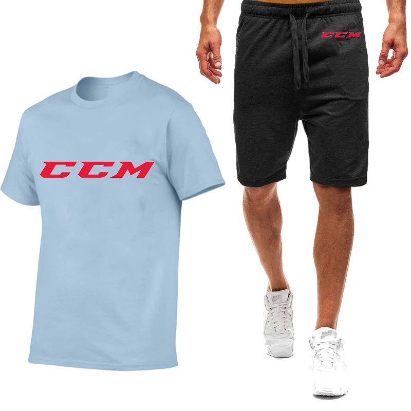 CCM Brand Printing Summer Popular Men T-shirt+Shorts Suit Men Sports Suit Casual Fashion Short-sleeved T-shirt Set Men Clothing
CCM Brand Printing Summer Popular Men T-shirt+Shorts Suit Men Sports Suit Casual Fashion Short-sleeved T-shirt Set Men Clothing