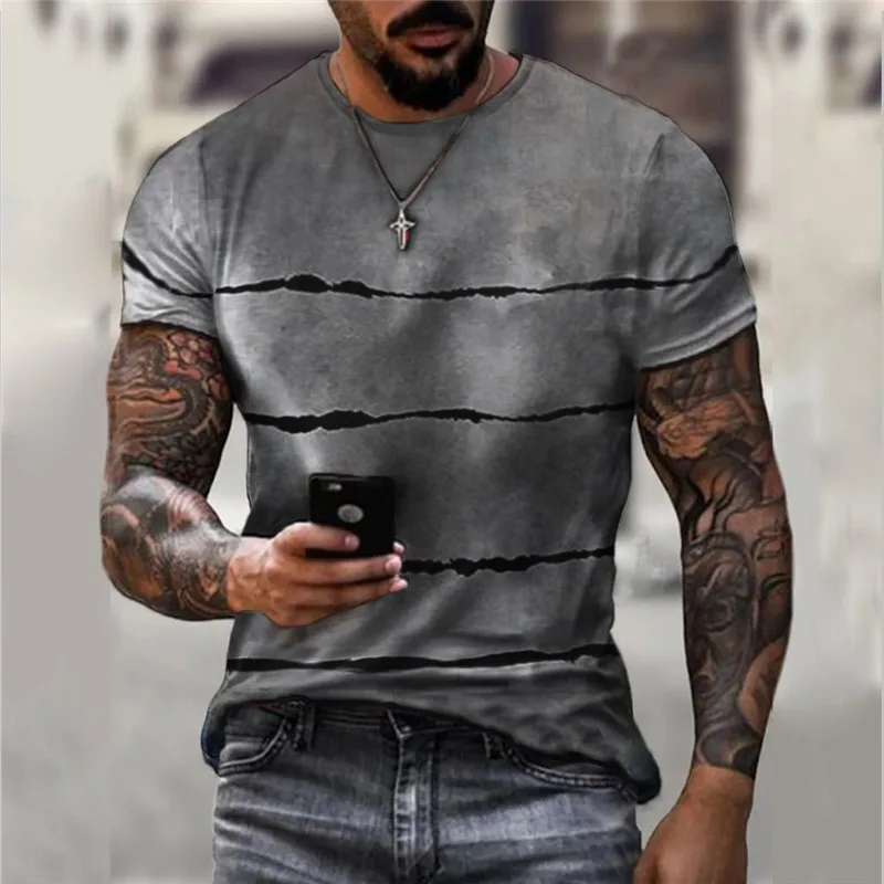 Summer Hot Selling Men's Casual T-shirt Street Fashion Short-sleeved Shirt Harajuku 3D Printing All-match Round Neck New Top
Summer Hot Selling Men's Casual T-shirt Street Fashion Short-sleeved Shirt Harajuku 3D Printing All-match Round Neck New Top