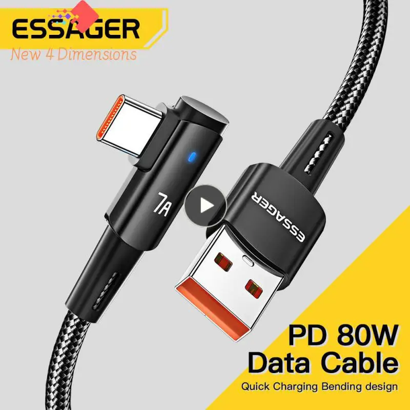 Fast Charging Charger Data Wire Mobile Elbow Design Fast Charing Cord 480mbps Data Transmission Aluminum Alloy Shell
Fast Charging Charger Data Wire Mobile Elbow Design Fast Charing Cord 480mbps Data Transmission Aluminum Alloy Shell