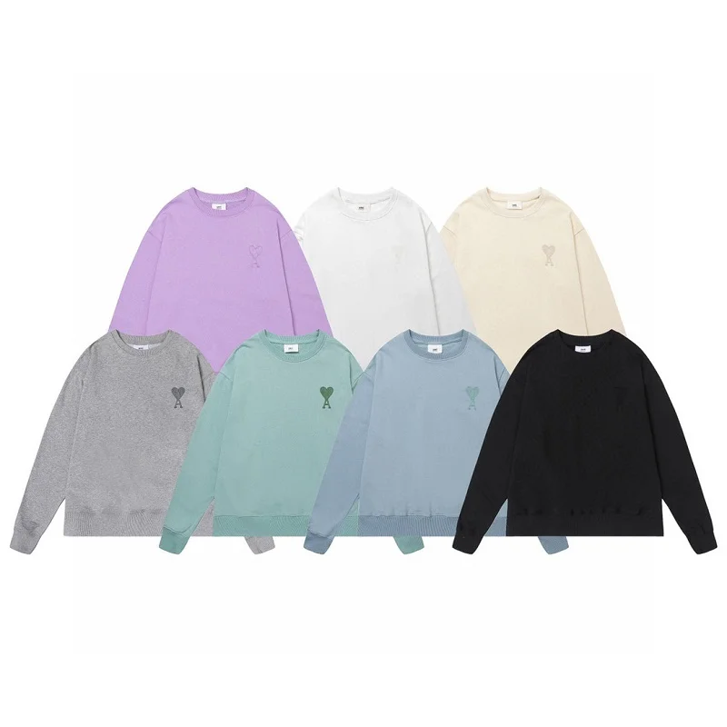2022 Ami Spring Collection Men's Sweatshirts Cotton Embroidered Korean Fashion Men's Pullovers Casual Oversized Sweatshirts
2022 Ami Spring Collection Men's Sweatshirts Cotton Embroidered Korean Fashion Men's Pullovers Casual Oversized Sweatshirts