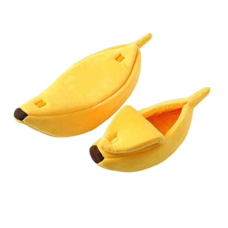 Pet Bed Banana Shape Creative Fluffy Warm Nest Soft Plush Breathable Tent Cover House Lovely Suitable Cushion
Pet Bed Banana Shape Creative Fluffy Warm Nest Soft Plush Breathable Tent Cover House Lovely Suitable Cushion