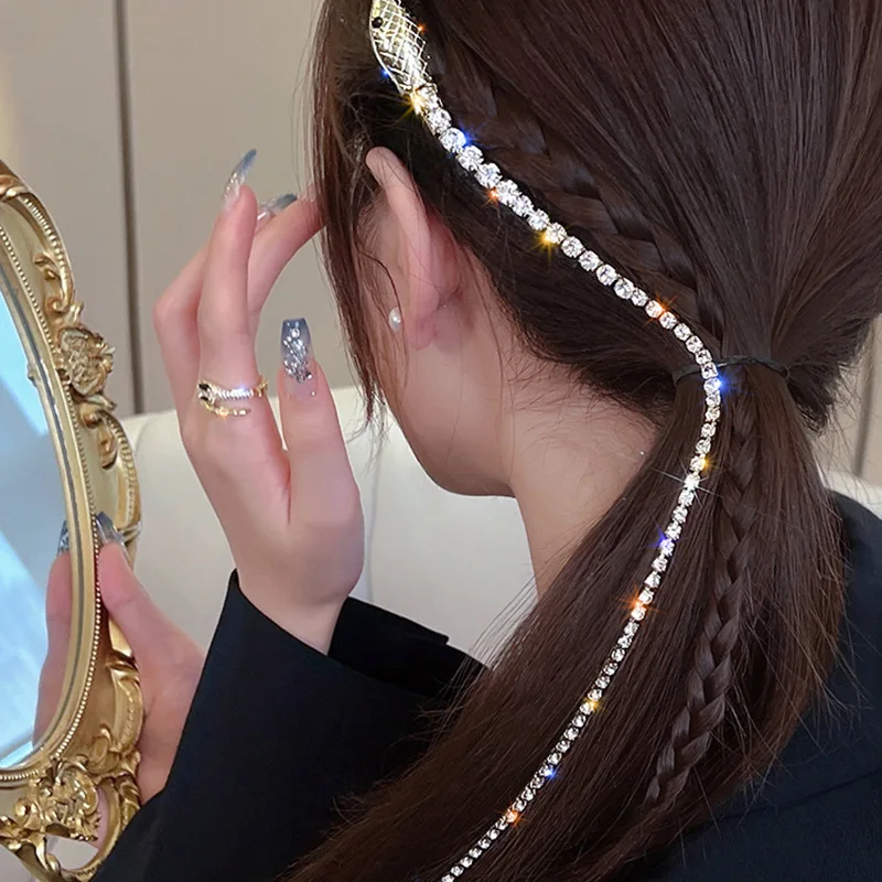 Neo-Gothic Tassel Snake-Shape Headwear 2022 New Style Rhinestone Hairpin Hair Accessories
Neo-Gothic Tassel Snake-Shape Headwear 2022 New Style Rhinestone Hairpin Hair Accessories