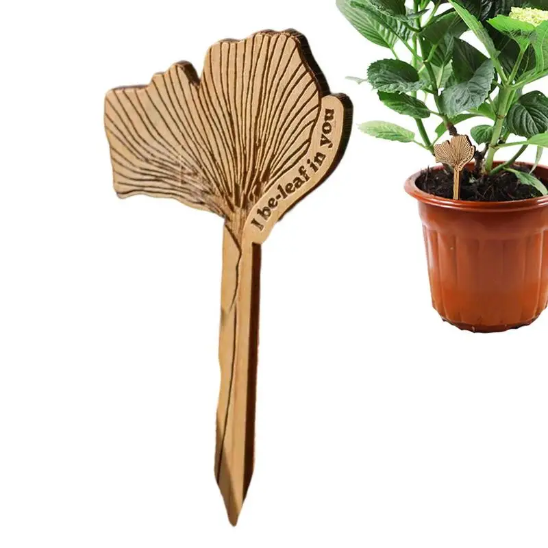 

T-Type Wooden Plant Labels Eco-Friendly Wooden Plant Sign Tags Durable Garden Markers For Bonsai Seed Potted Herbs Flowers Tool