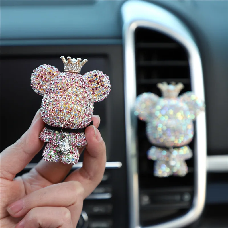 New Charm Bear Air Outlet Air Freshener Ornaments Lasting Creative Crystal Diamond Decoration Car Aromatherapy Accessories
New Charm Bear Air Outlet Air Freshener Ornaments Lasting Creative Crystal Diamond Decoration Car Aromatherapy Accessories