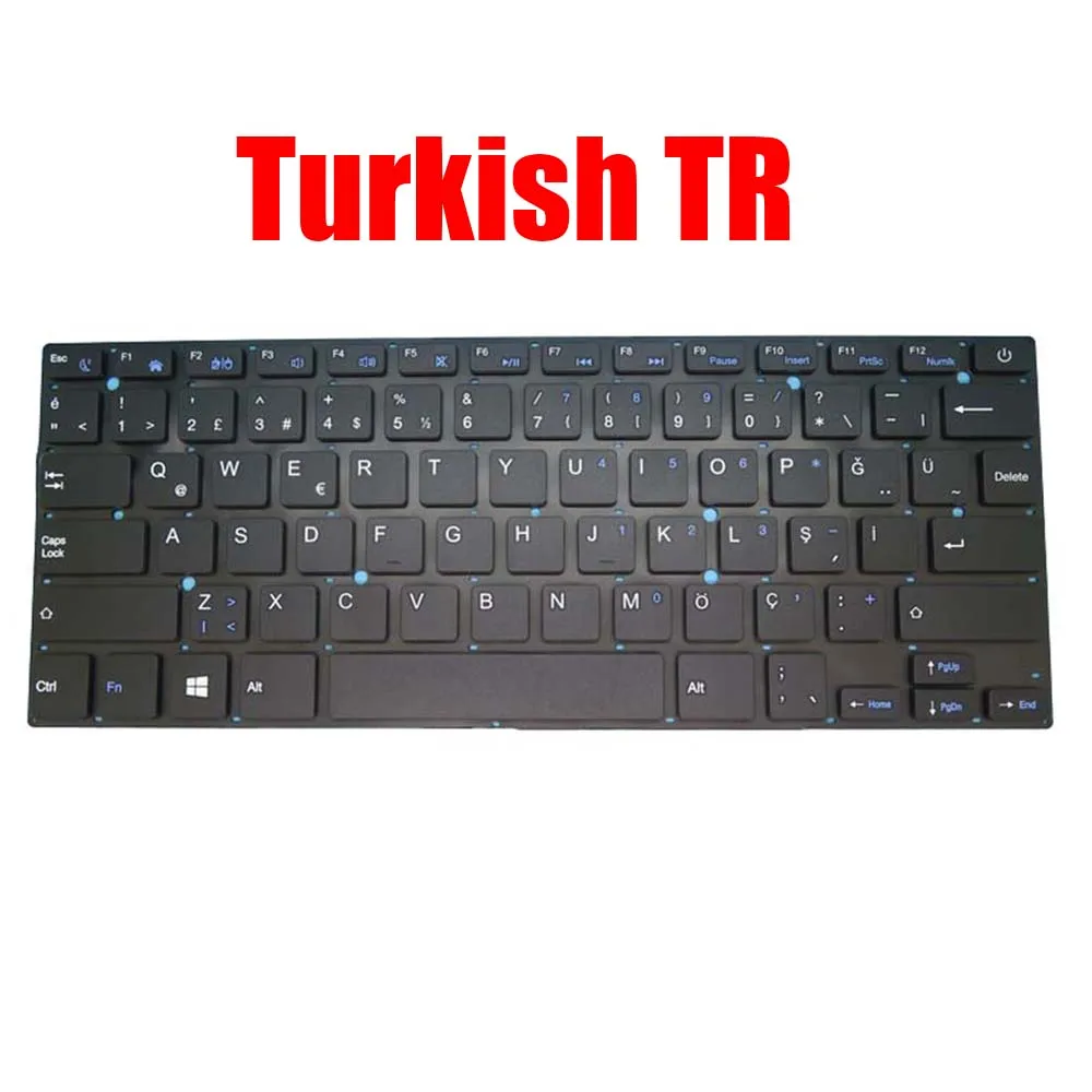 

Laptop Keyboard XK-HS002 MB27716023 K3013 YXT-NB93-64 Turkish TR Black Without Frame New