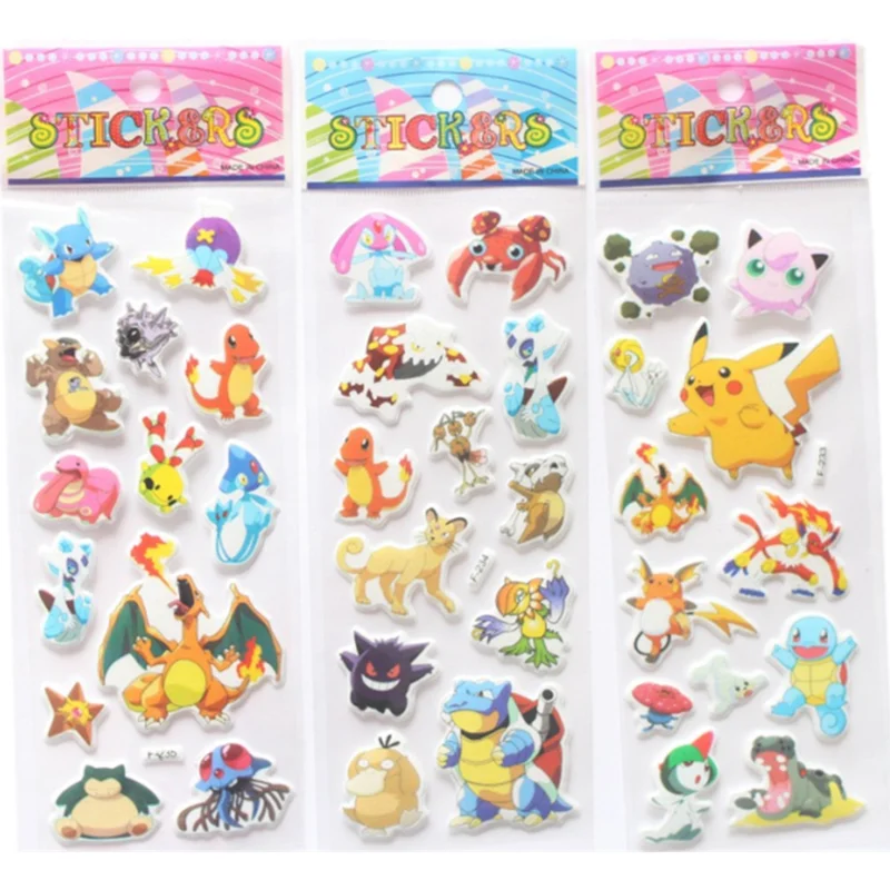 6/12pcs Pokemon Paster Pikachu Children's Cartoon Sticker Customizable 3D Puffy Bubble Stickers Kawaii Toys Vinyl Anime
6/12pcs Pokemon Paster Pikachu Children's Cartoon Sticker Customizable 3D Puffy Bubble Stickers Kawaii Toys Vinyl Anime