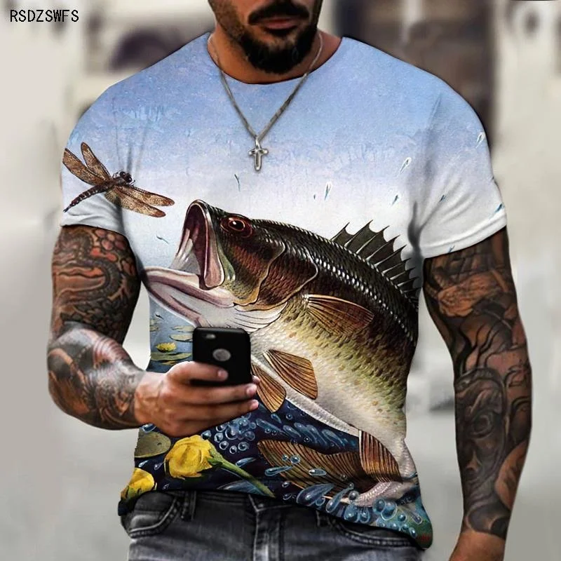 Wild Fishing 3d Printing Men's T-shirt,Round Neck Design,Essential Clothes For Fishing Friends,Casual Oversize S-5XL
Wild Fishing 3d Printing Men's T-shirt,Round Neck Design,Essential Clothes For Fishing Friends,Casual Oversize S-5XL