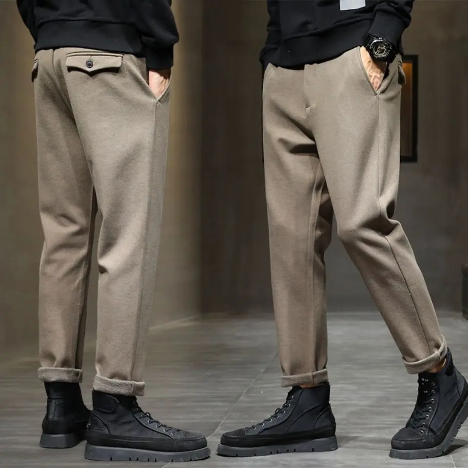 2022 New Style Autumn Winter Men's Loose Casual Woolen Pants Fashion Business Stretch Trousers Men Brand Straight Pant Z236
2022 New Style Autumn Winter Men's Loose Casual Woolen Pants Fashion Business Stretch Trousers Men Brand Straight Pant Z236