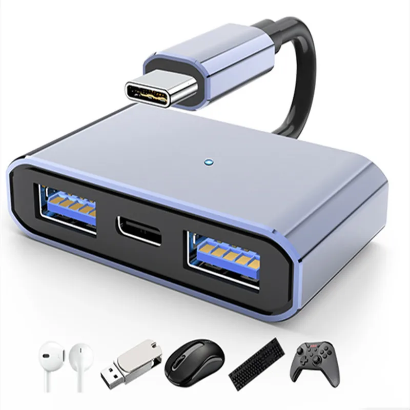 3 in 1 OTG Adapter Type C Male to Female USB2.0 USB C Charging Data Converter with Indicator Light for PC Phone All Devices
3 in 1 OTG Adapter Type C Male to Female USB2.0 USB C Charging Data Converter with Indicator Light for PC Phone All Devices