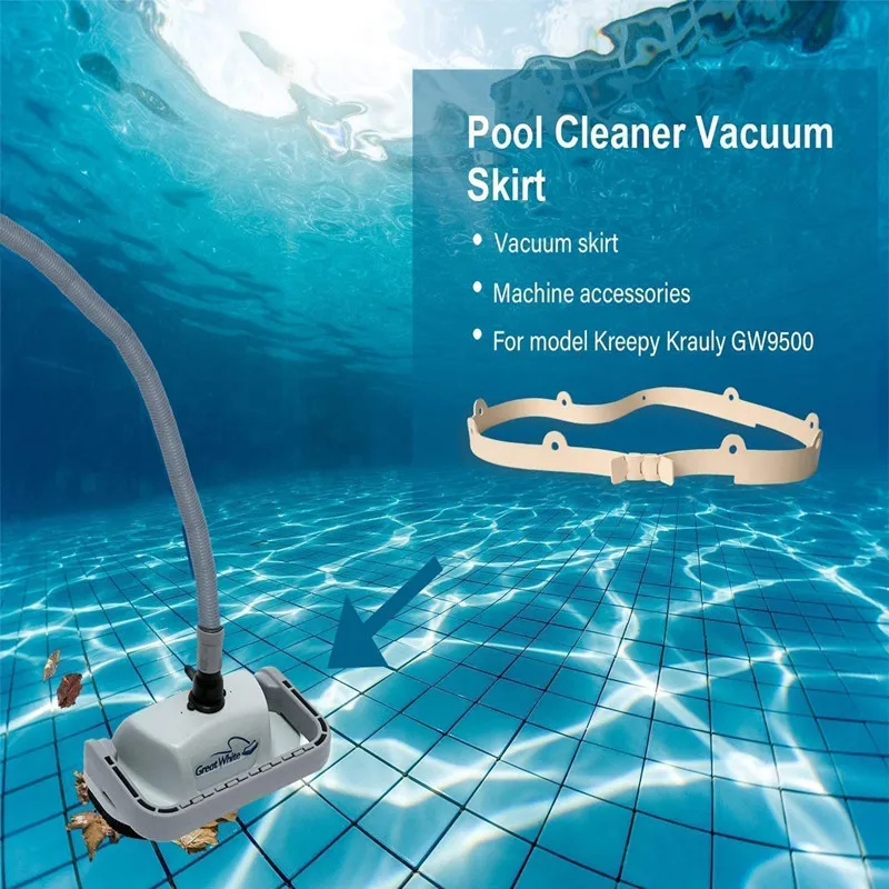 1/2/3/4Pcs Silicone Pool Cleaner Vacuum Skirt Sealing Strip For Kreepy Krauly Great White GW9500 Swimming Pool Cleaner Accessory
1/2/3/4Pcs Silicone Pool Cleaner Vacuum Skirt Sealing Strip For Kreepy Krauly Great White GW9500 Swimming Pool Cleaner Accessory