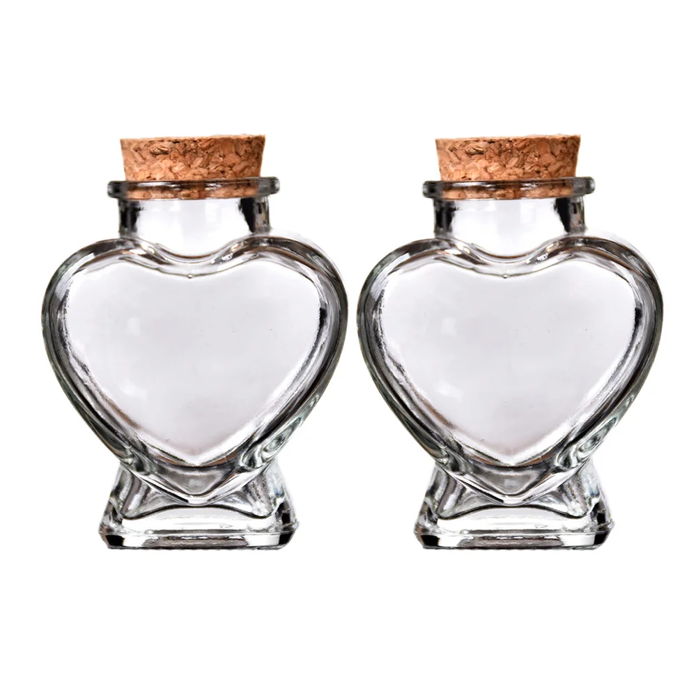 2pcs 50ml DIY Bottle Birthday Gifts Heart Shaped Bottles Glass Containers Transparent Wish Jars Corked Glass Bottle
2pcs 50ml DIY Bottle Birthday Gifts Heart Shaped Bottles Glass Containers Transparent Wish Jars Corked Glass Bottle