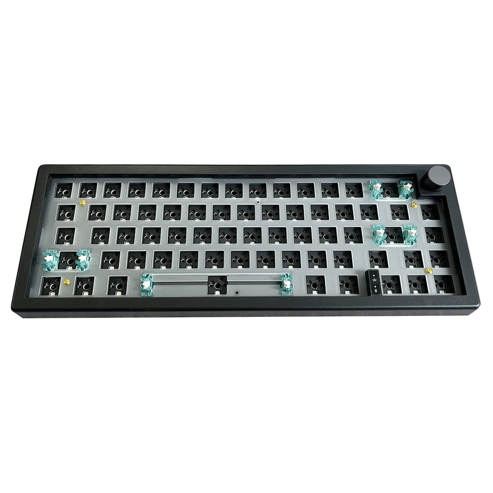 

Комплект механической клавиатуры GMK67 под заказ, популярная Беспроводная клавиатура Bluetooth 2,4G с RGB подсветкой и прокладкой, 3 режима