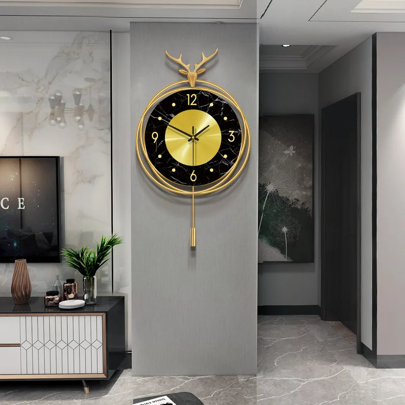 Light European-style Luxury Watch Creative Deer Head Sitting Room Wall Clock Home Decoration Clock Wall Clock Decor
Light European-style Luxury Watch Creative Deer Head Sitting Room Wall Clock Home Decoration Clock Wall Clock Decor