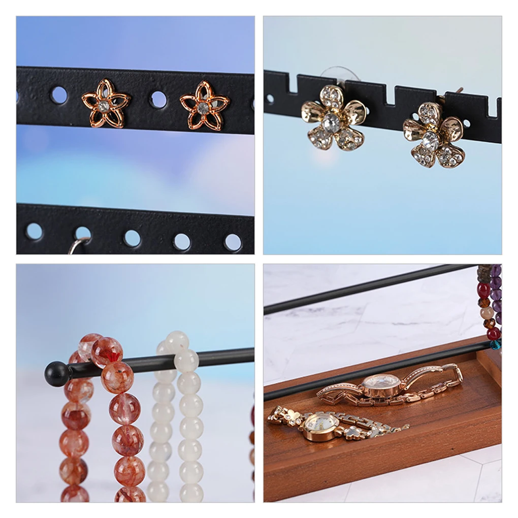 Earrings Display Standing Holder Necklaces Rings Hanging Rack Jewelry Tray Organizer Jewelries Stand for Home Travel
Earrings Display Standing Holder Necklaces Rings Hanging Rack Jewelry Tray Organizer Jewelries Stand for Home Travel