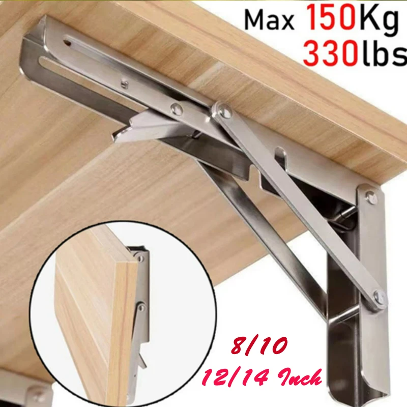 8-14 Inch Triangle Folding Angle Bracket Heavy Support Adjustable Wall Mounted Bench Table Shelf Bracket Furniture Hardware
8-14 Inch Triangle Folding Angle Bracket Heavy Support Adjustable Wall Mounted Bench Table Shelf Bracket Furniture Hardware