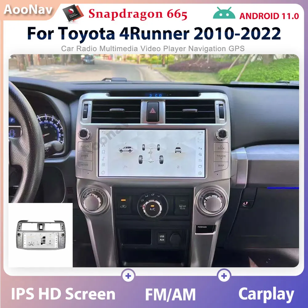 128G Android 11 Snapdragon 665 автомобильное стерео радио для Toyota 4runner 2010-2022 мультимедийный GPS плеер навигация для Carplay головное устройство
128G Android 11 Snapdragon 665 автомобильное стерео радио для Toyota 4runner 2010-2022 мультимедийный GPS плеер навигация для Carplay головное устройство