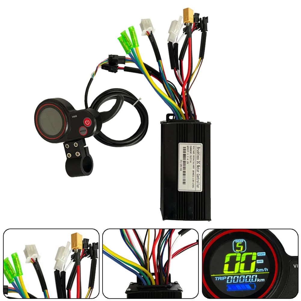 Sine Wave Controller 24-48V 26A 500/750W 6 Pins Display Black Controller+Display Electric Scooter For Kugoo M4
Sine Wave Controller 24-48V 26A 500/750W 6 Pins Display Black Controller+Display Electric Scooter For Kugoo M4