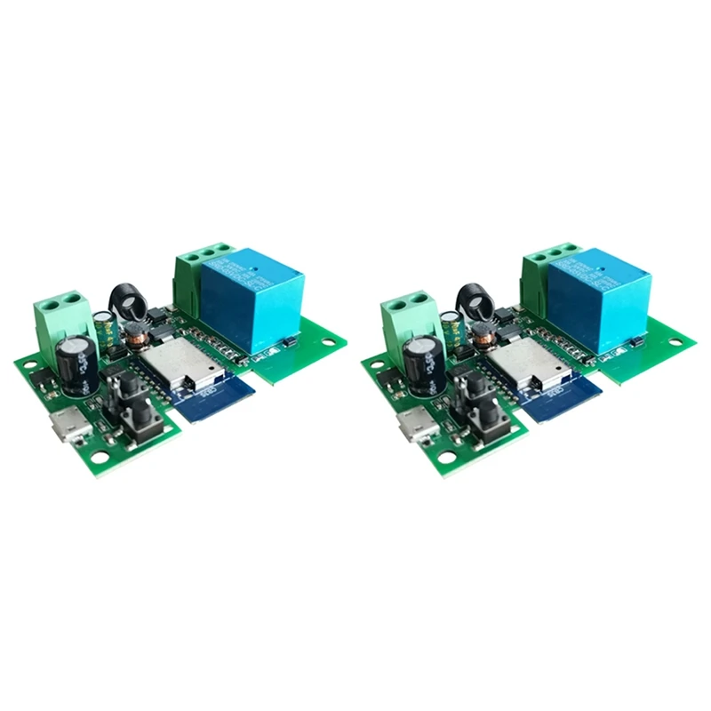 2X 12V Wifi Relay Tuya Smart Life App Switch Module Remote-Timer Self-Locking Work With Google Home 2 Way Control
2X 12V Wifi Relay Tuya Smart Life App Switch Module Remote-Timer Self-Locking Work With Google Home 2 Way Control