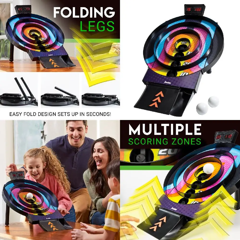 Exciting Interactive Skill-Based Tabletop Skee-Ball Arcade Game for Kids and Adults - Enjoy Fun & Challenging Action!
Exciting Interactive Skill-Based Tabletop Skee-Ball Arcade Game for Kids and Adults - Enjoy Fun & Challenging Action!
