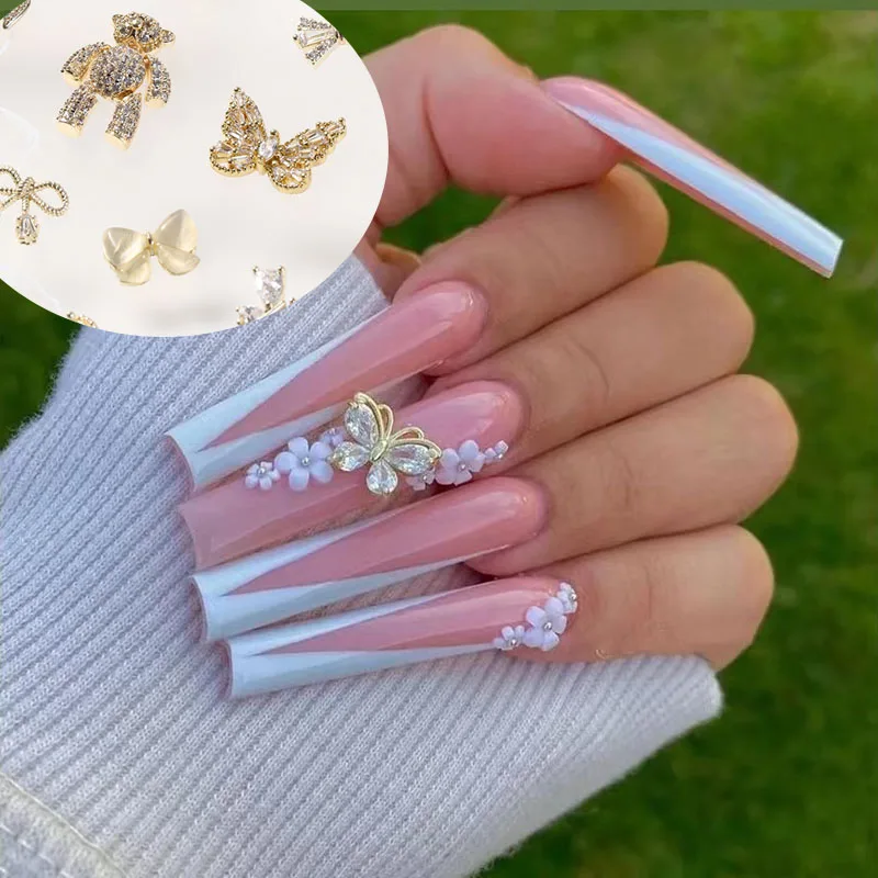 ZIRCON Nail Art Jewelry Luxury Crystal Butterfly ,Bear,Bowknot Nail Alloy Charms Gold Nail Art Decorations-3D Diamond Nail Charm
ZIRCON Nail Art Jewelry Luxury Crystal Butterfly ,Bear,Bowknot Nail Alloy Charms Gold Nail Art Decorations-3D Diamond Nail Charm