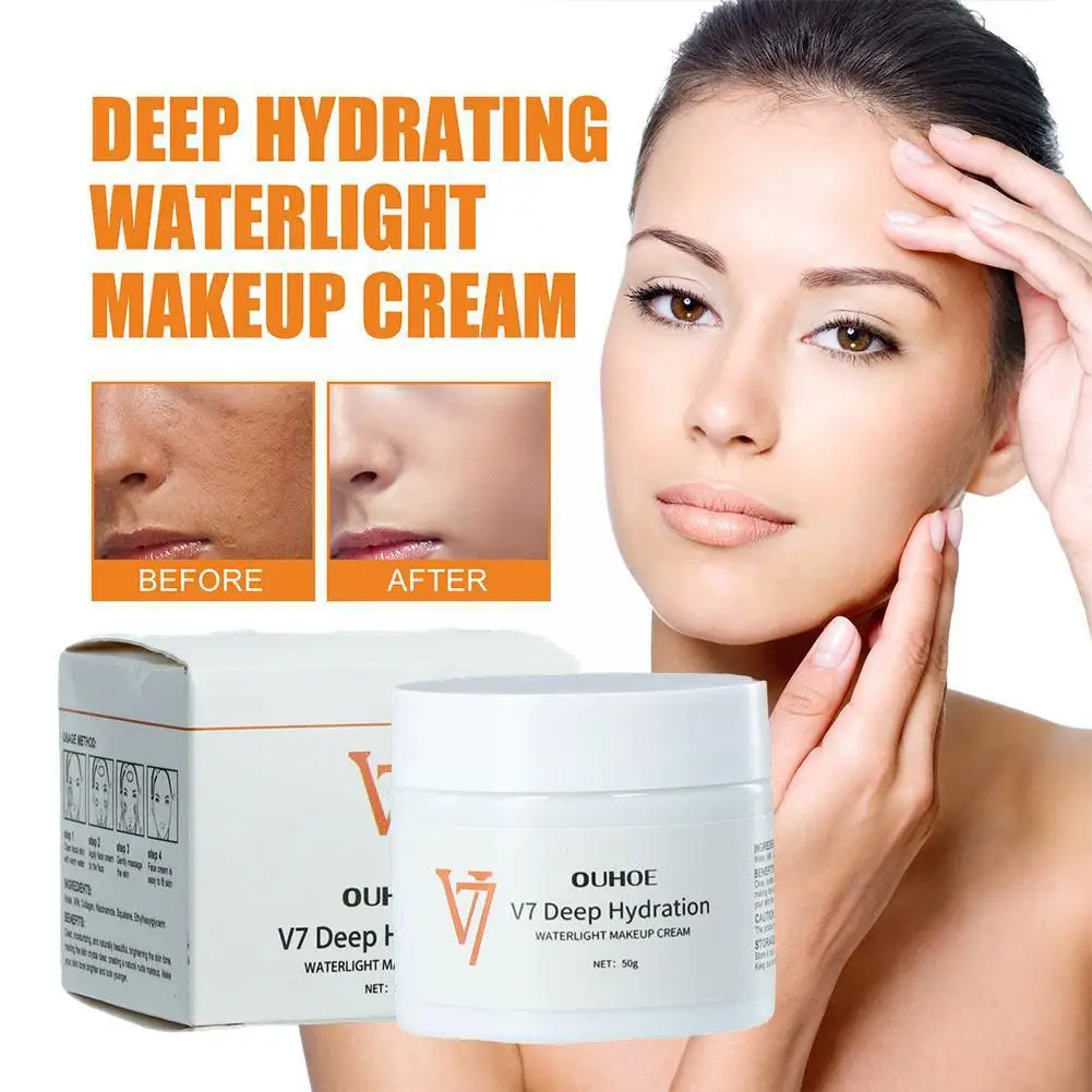 V7 Deep Hydration Moisturizing Tone-up Cream Brightening Primer Lazy Face Cream Makeup For Women Skin Care Skin Whitening C O6T3
V7 Deep Hydration Moisturizing Tone-up Cream Brightening Primer Lazy Face Cream Makeup For Women Skin Care Skin Whitening C O6T3