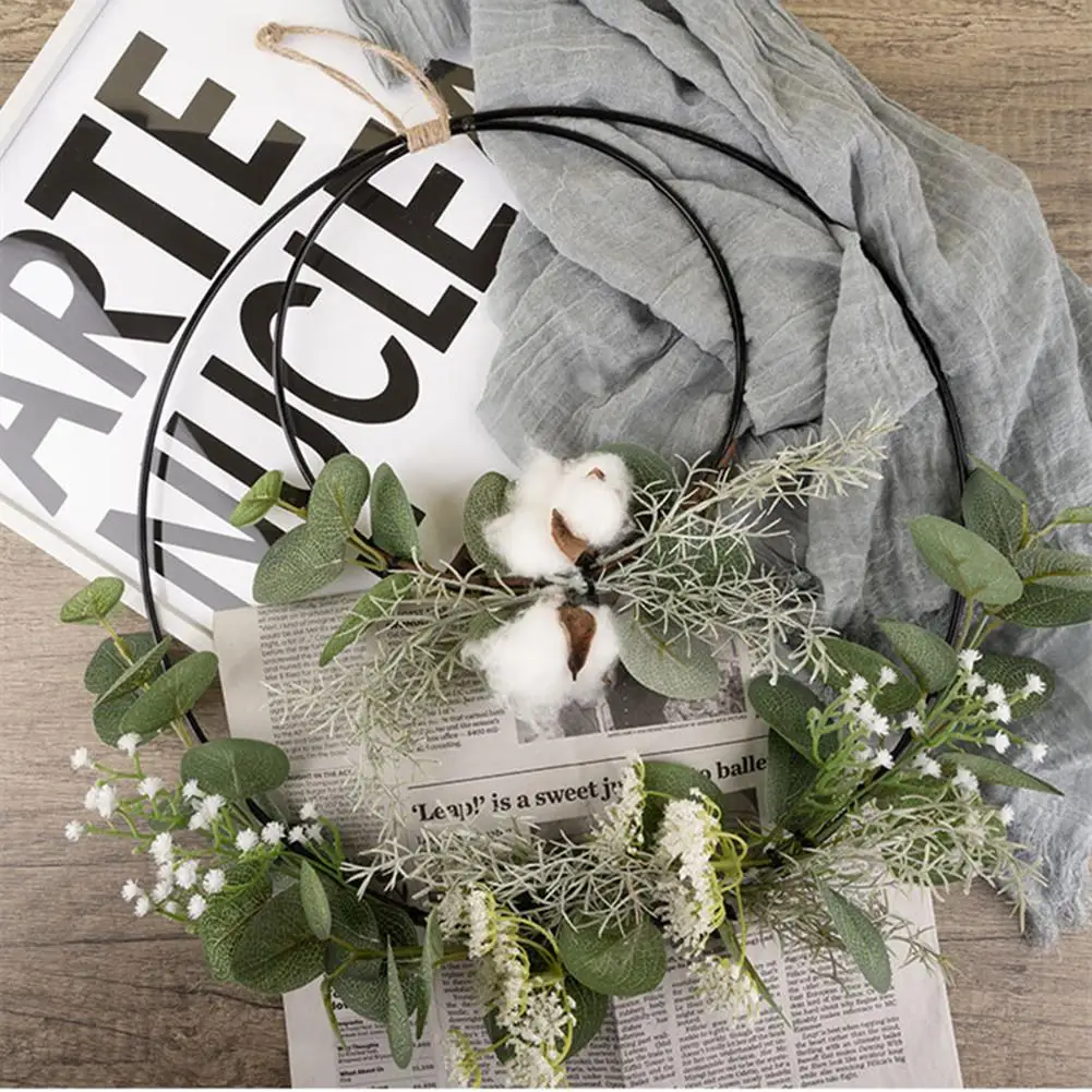 Wrought Iron Wreath Wall Hanging Simulation Flower Home Decoration Wedding Scene Aerial Pendant Garland
Wrought Iron Wreath Wall Hanging Simulation Flower Home Decoration Wedding Scene Aerial Pendant Garland