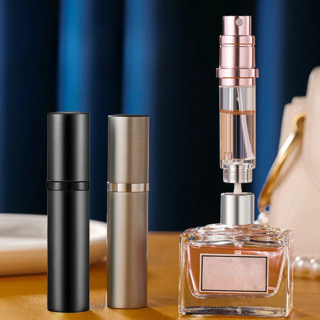 Glass Refillable Perfume Bottle with Spray Scent Pump Portable Travel Empty Cosmetic Containers Mini Spray Atomizer Bottle
Glass Refillable Perfume Bottle with Spray Scent Pump Portable Travel Empty Cosmetic Containers Mini Spray Atomizer Bottle