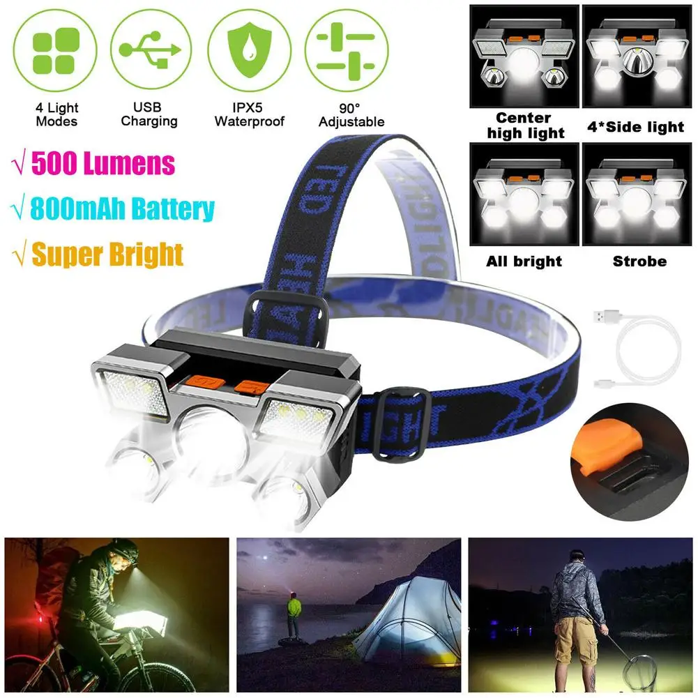 LED Headlamp Built-in 18650 Battery USB Rechargeable Torch Lamp Portable Flashlight Lantern Headlamp Outdoor Camping Headlight
LED Headlamp Built-in 18650 Battery USB Rechargeable Torch Lamp Portable Flashlight Lantern Headlamp Outdoor Camping Headlight
