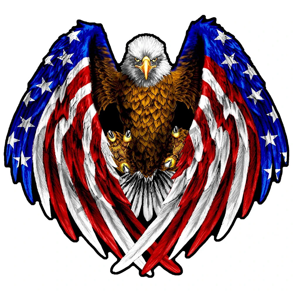 Bald Eagle USA American Flag Car Truck Window Decal Sticker Vinyl Patriotic JDM Refit Decals Car Camper Accessories PVC13x13cm
Bald Eagle USA American Flag Car Truck Window Decal Sticker Vinyl Patriotic JDM Refit Decals Car Camper Accessories PVC13x13cm