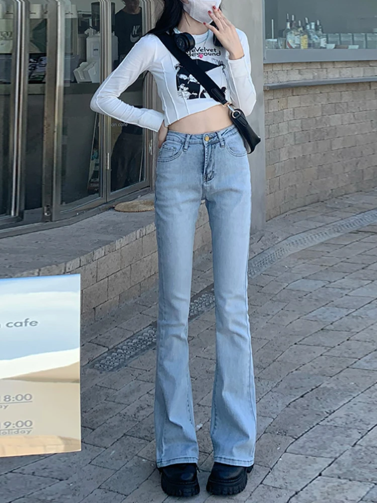 Fashion Women Spring and Autumn Flared Jeans Loose Jeans Bottoms Straight High Waist Stretch Urban Women Bell Bottom Pants
Fashion Women Spring and Autumn Flared Jeans Loose Jeans Bottoms Straight High Waist Stretch Urban Women Bell Bottom Pants