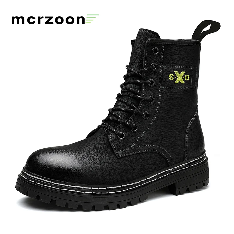 Fashion Men Martens Boots Padded Fleece Casual Waterproof Couple Motorcycle Boots Women Leather Shoes Ankle Booties with Fur
Fashion Men Martens Boots Padded Fleece Casual Waterproof Couple Motorcycle Boots Women Leather Shoes Ankle Booties with Fur
