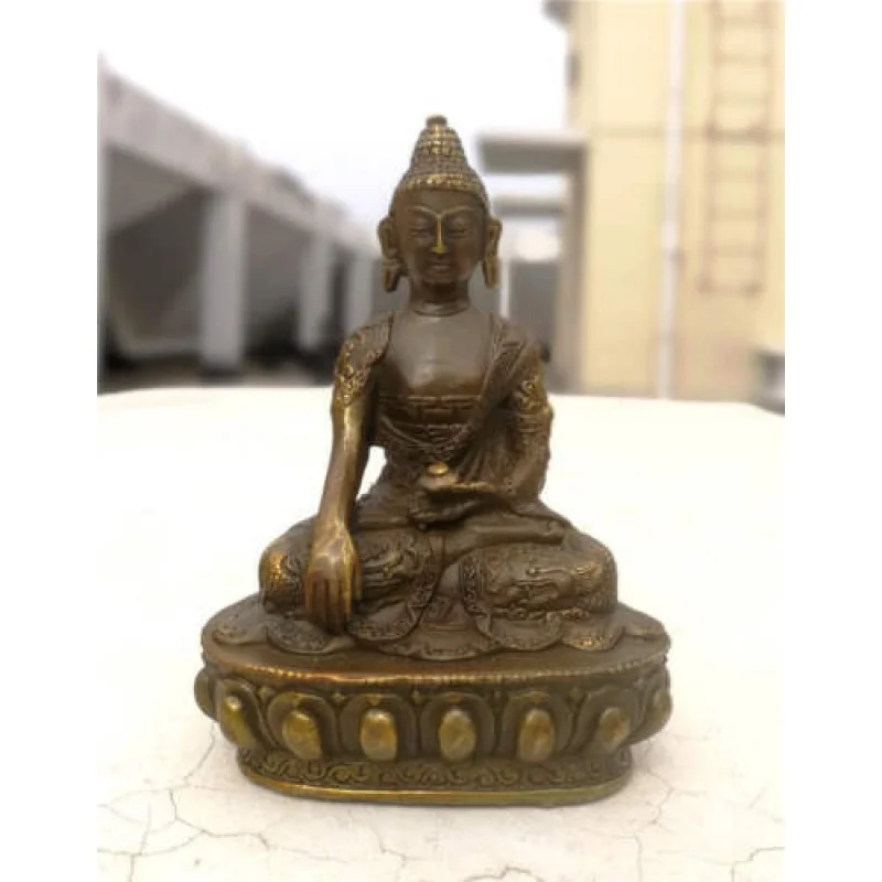 Amitabha Buddhism Shakyamuni Sit Buddha Bronze Old Hell Dragon Statue.
Amitabha Buddhism Shakyamuni Sit Buddha Bronze Old Hell Dragon Statue.