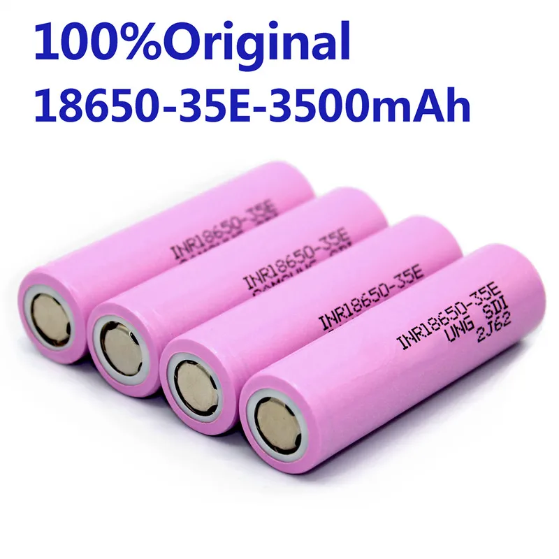 100% Original For 18650 3500mAh 20A discharge INR18650 35E 3500mAh 18650 battery Li-ion 3.7v rechargable Battery.
100% Original For 18650 3500mAh 20A discharge INR18650 35E 3500mAh 18650 battery Li-ion 3.7v rechargable Battery.