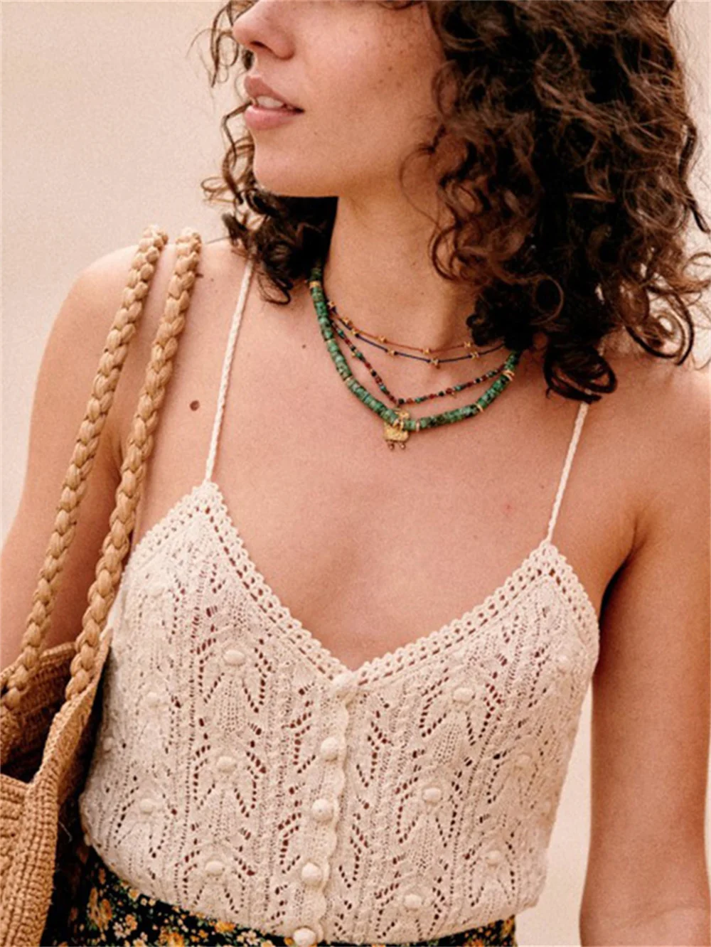 Women Hollow outKnit Camisole Sexy Hand Crochet Flower Sleeveless Single Breasted Female Knitted Sling Tops 2023 Summer
Women Hollow outKnit Camisole Sexy Hand Crochet Flower Sleeveless Single Breasted Female Knitted Sling Tops 2023 Summer