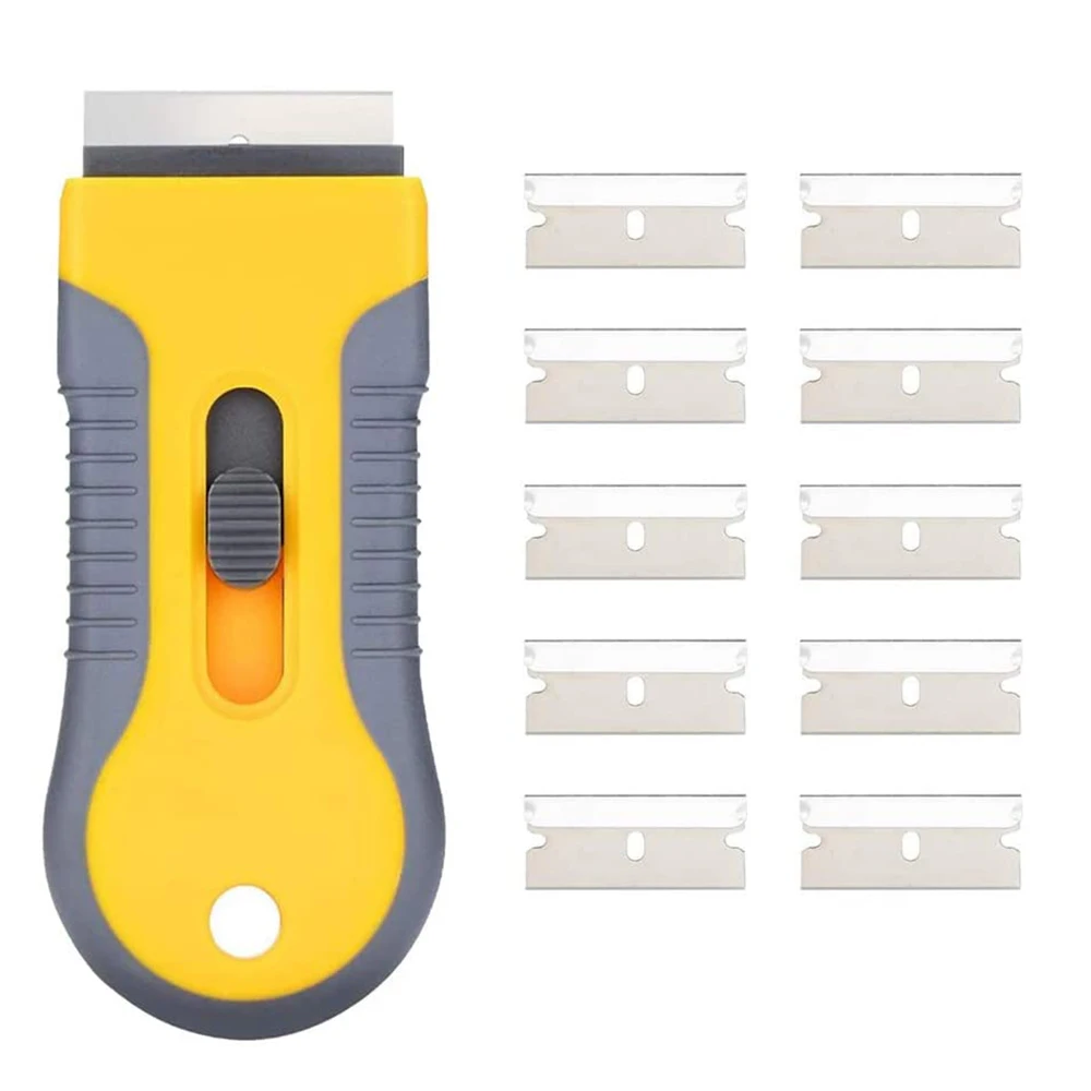 10pcs Car Window Glass Sticker Razor Clean Scraper Ceramic Razor Blade Tint Vinyl Wrap Glue Squeegee Remover Cleaner
10pcs Car Window Glass Sticker Razor Clean Scraper Ceramic Razor Blade Tint Vinyl Wrap Glue Squeegee Remover Cleaner