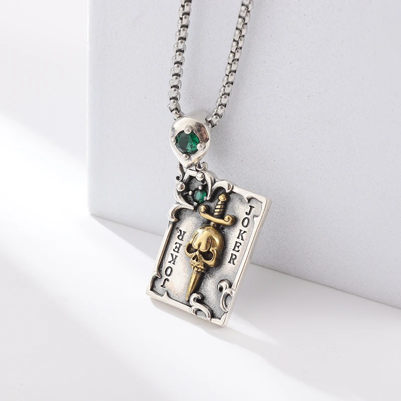 Neo Gothic Skull Sword Tag Necklace for Men and Women Unique Charm Street Motorcycle Party Jewelry Necklace Gift
Neo Gothic Skull Sword Tag Necklace for Men and Women Unique Charm Street Motorcycle Party Jewelry Necklace Gift