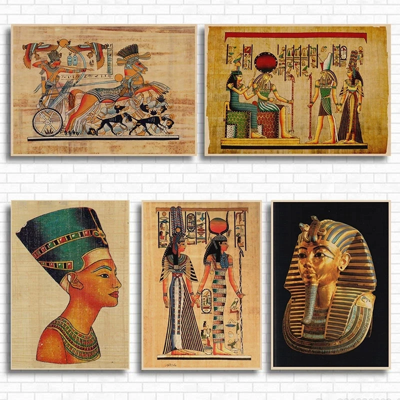Ancient India and Egypt Pharaoh Portrait Mural Vintage Kraft Poster Wall Art Sticker Poster Picture for Home Decor Decoration
Ancient India and Egypt Pharaoh Portrait Mural Vintage Kraft Poster Wall Art Sticker Poster Picture for Home Decor Decoration