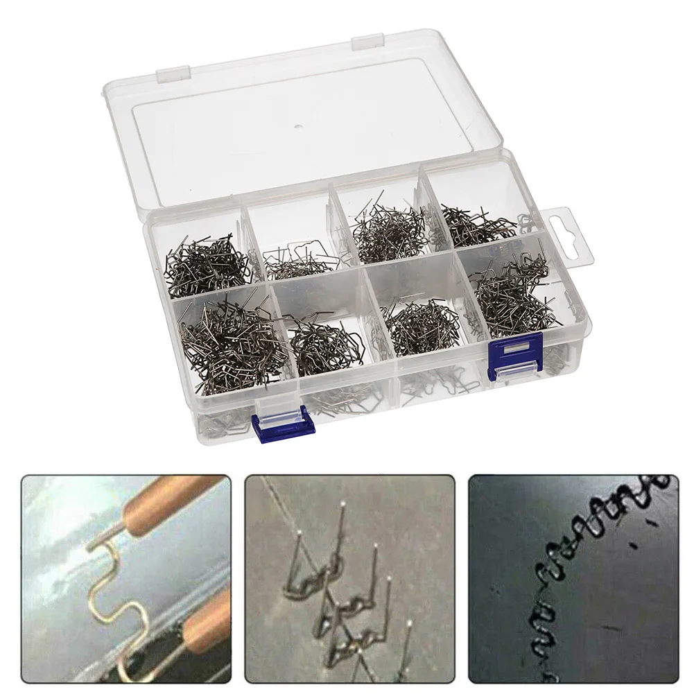 800pcs/box Car Bumper 0.6mm 0.8mm Thermal Welding Tool Hot Stapler Plastic Cracks Repair Tool Kit High Quality
800pcs/box Car Bumper 0.6mm 0.8mm Thermal Welding Tool Hot Stapler Plastic Cracks Repair Tool Kit High Quality
