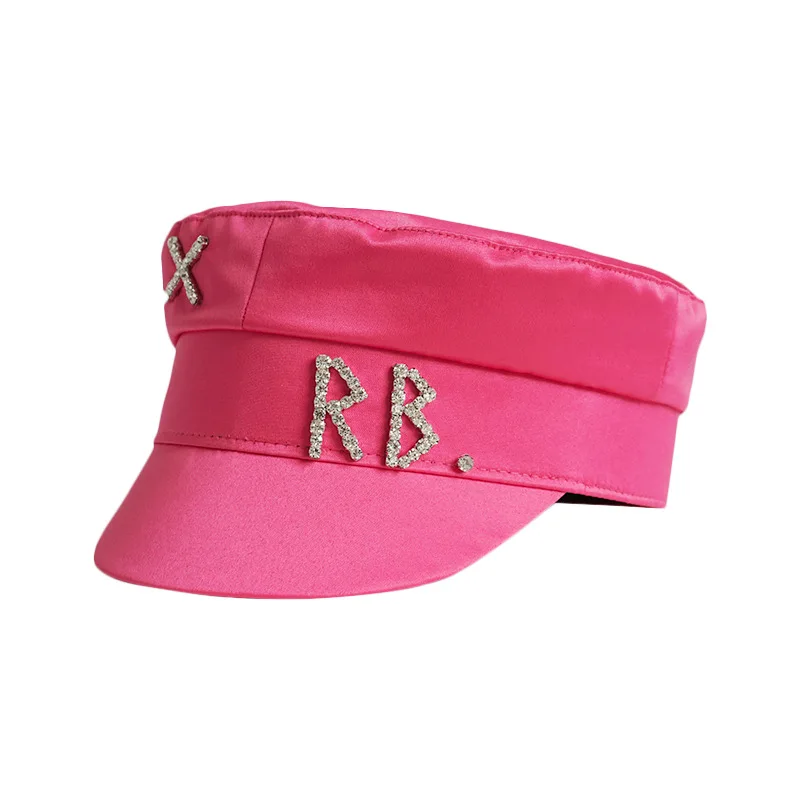 New Newsboy Caps Bright Rhinestone Satin Women's Fashion Letter Beret Navy Hat British Spring Summer Trend Newsboy Caps BL0069
New Newsboy Caps Bright Rhinestone Satin Women's Fashion Letter Beret Navy Hat British Spring Summer Trend Newsboy Caps BL0069