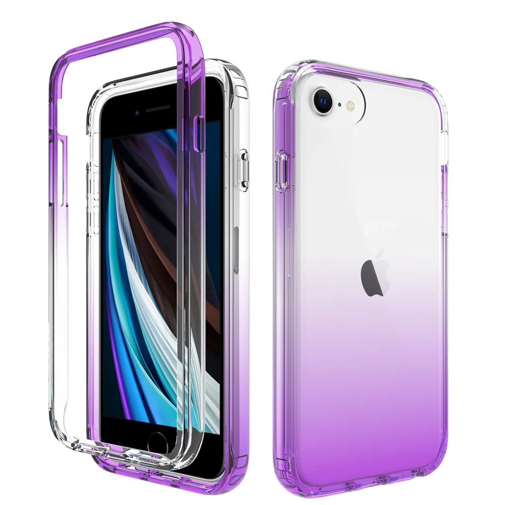 Applicable to iPhone 7/8/SE 2020 High Transparent Gradient TPU Pc Phone Case 2-in-1 All-Inclusive Protective Phone Case
Applicable to iPhone 7/8/SE 2020 High Transparent Gradient TPU Pc Phone Case 2-in-1 All-Inclusive Protective Phone Case