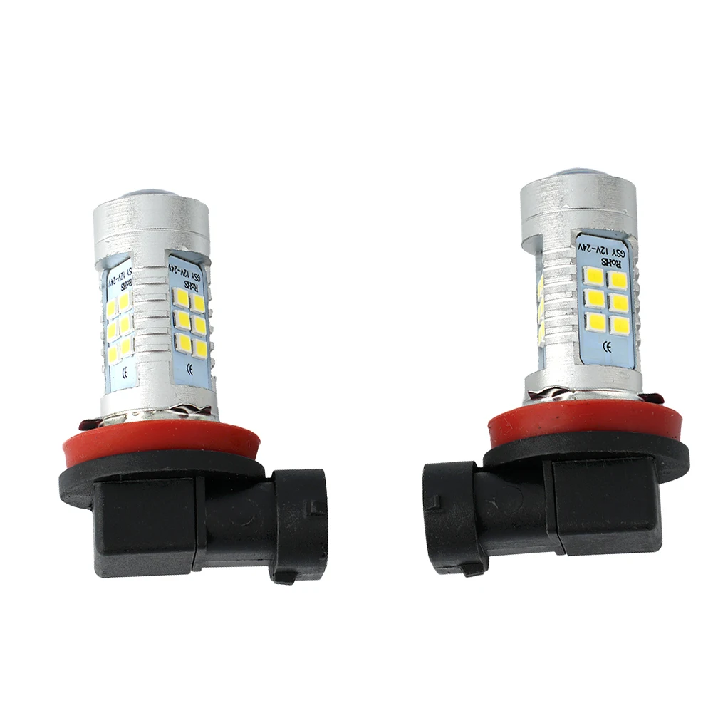 2000LM Fog Light Bulb Super Bright 200W 21 LED Chips 2X 6000K White Accessories H11 LED Lamps Parts Replacement
2000LM Fog Light Bulb Super Bright 200W 21 LED Chips 2X 6000K White Accessories H11 LED Lamps Parts Replacement