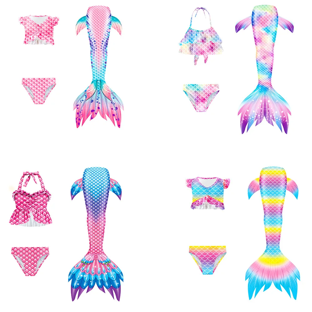 3 Pcs/Set Girls Mermaid Tail Swimsuit Children The Little Mermaid Costume Cosplay Beach Clothes Swimwear Princess Dress
3 Pcs/Set Girls Mermaid Tail Swimsuit Children The Little Mermaid Costume Cosplay Beach Clothes Swimwear Princess Dress