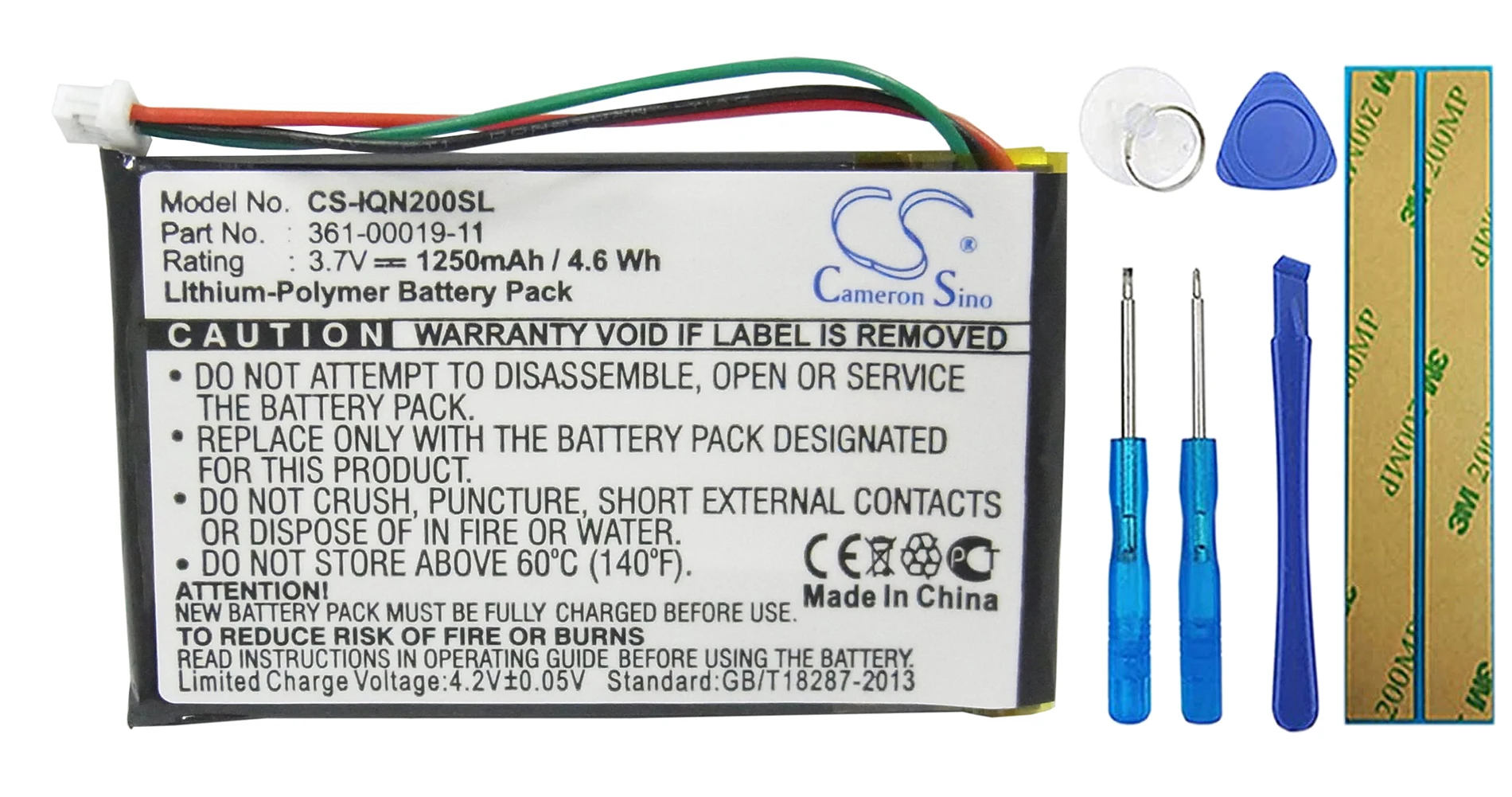 Аккумулятор Cameron Sino 1250mA для Garmin Nuvi 200, Nuvi 200W, Nuvi 205, Nuvi 205T 010-00621-10, 361-00019-11
Аккумулятор Cameron Sino 1250mA для Garmin Nuvi 200, Nuvi 200W, Nuvi 205, Nuvi 205T 010-00621-10, 361-00019-11