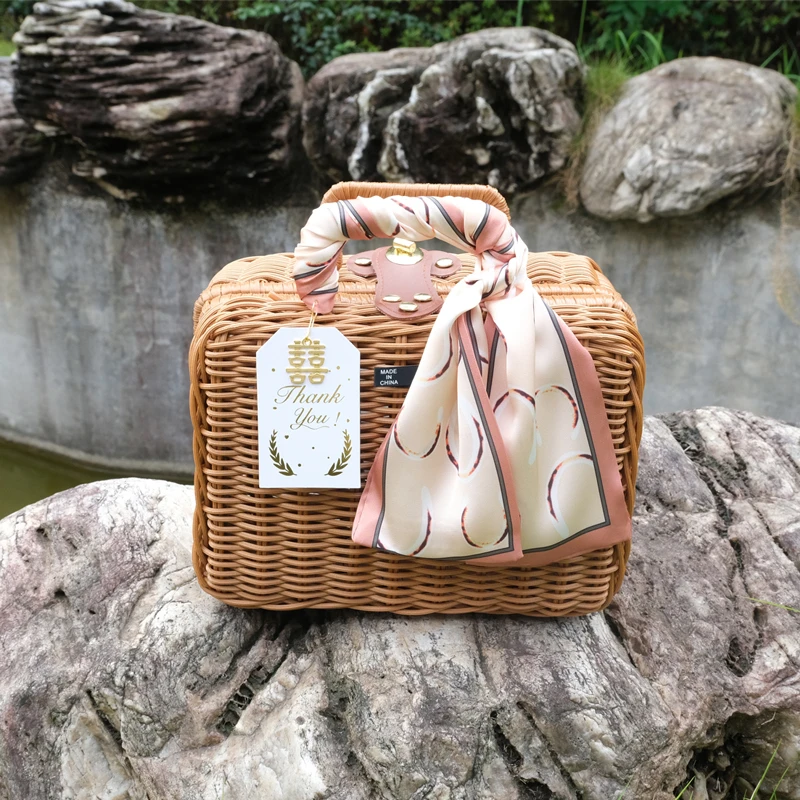 Gift Box for Bridesmaid Wedding Candies Box Rattan Collection Cabas High-End Gift Box Gift Box Box
Gift Box for Bridesmaid Wedding Candies Box Rattan Collection Cabas High-End Gift Box Gift Box Box