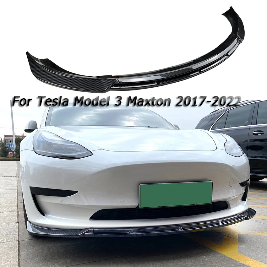 For Tesla Model 3 Maxton 3Pcs Car Front Bumper Lip Deflector Lips Body Kit Spoiler Splitter Diffuser Protector Guard Segmented
For Tesla Model 3 Maxton 3Pcs Car Front Bumper Lip Deflector Lips Body Kit Spoiler Splitter Diffuser Protector Guard Segmented