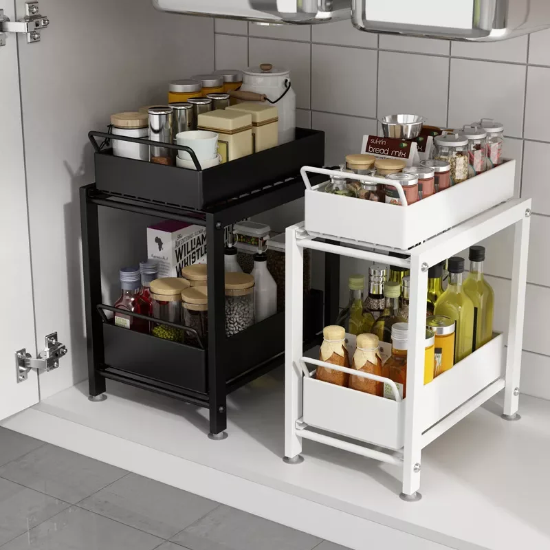 Under Sink Cabinet Organizer 2-Tiers Stackable Storage Shelf with Sliding Baskets Drawers for Kitchen Bathroom Kitchen Storage
Under Sink Cabinet Organizer 2-Tiers Stackable Storage Shelf with Sliding Baskets Drawers for Kitchen Bathroom Kitchen Storage