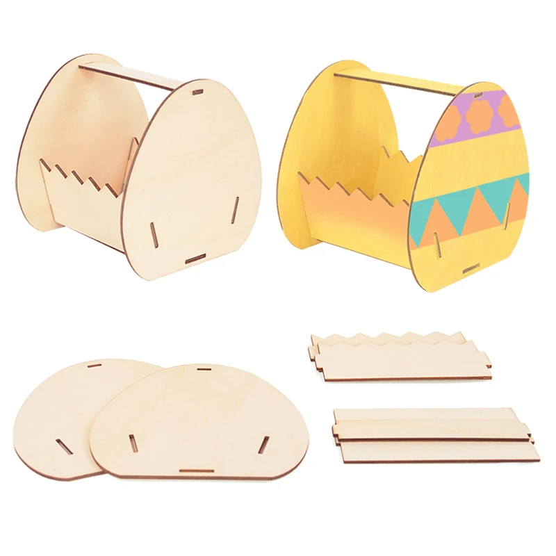 Easter Wooden Egg Basket Stand DIY Paint Gift Box Wood Craft Ornaments Egg Holder Kids Toy 2023 Easter Party Decoration for Home
Easter Wooden Egg Basket Stand DIY Paint Gift Box Wood Craft Ornaments Egg Holder Kids Toy 2023 Easter Party Decoration for Home