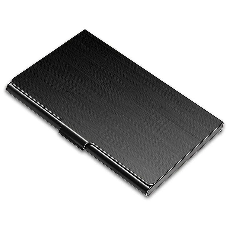 Business Card Holder, Slim Business Card Case, Pocket Metal Card Case, Purse Name Card Holder, Buckle Style Shut, Black
Business Card Holder, Slim Business Card Case, Pocket Metal Card Case, Purse Name Card Holder, Buckle Style Shut, Black