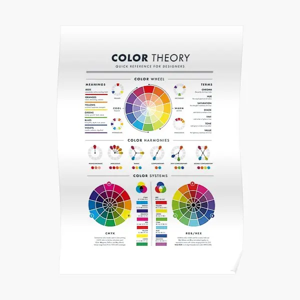 Color Theory For Designers Us Poster Art Wall Home Picture Room Decor Painting Decoration Funny Modern Vintage Mural No Frame
Color Theory For Designers Us Poster Art Wall Home Picture Room Decor Painting Decoration Funny Modern Vintage Mural No Frame